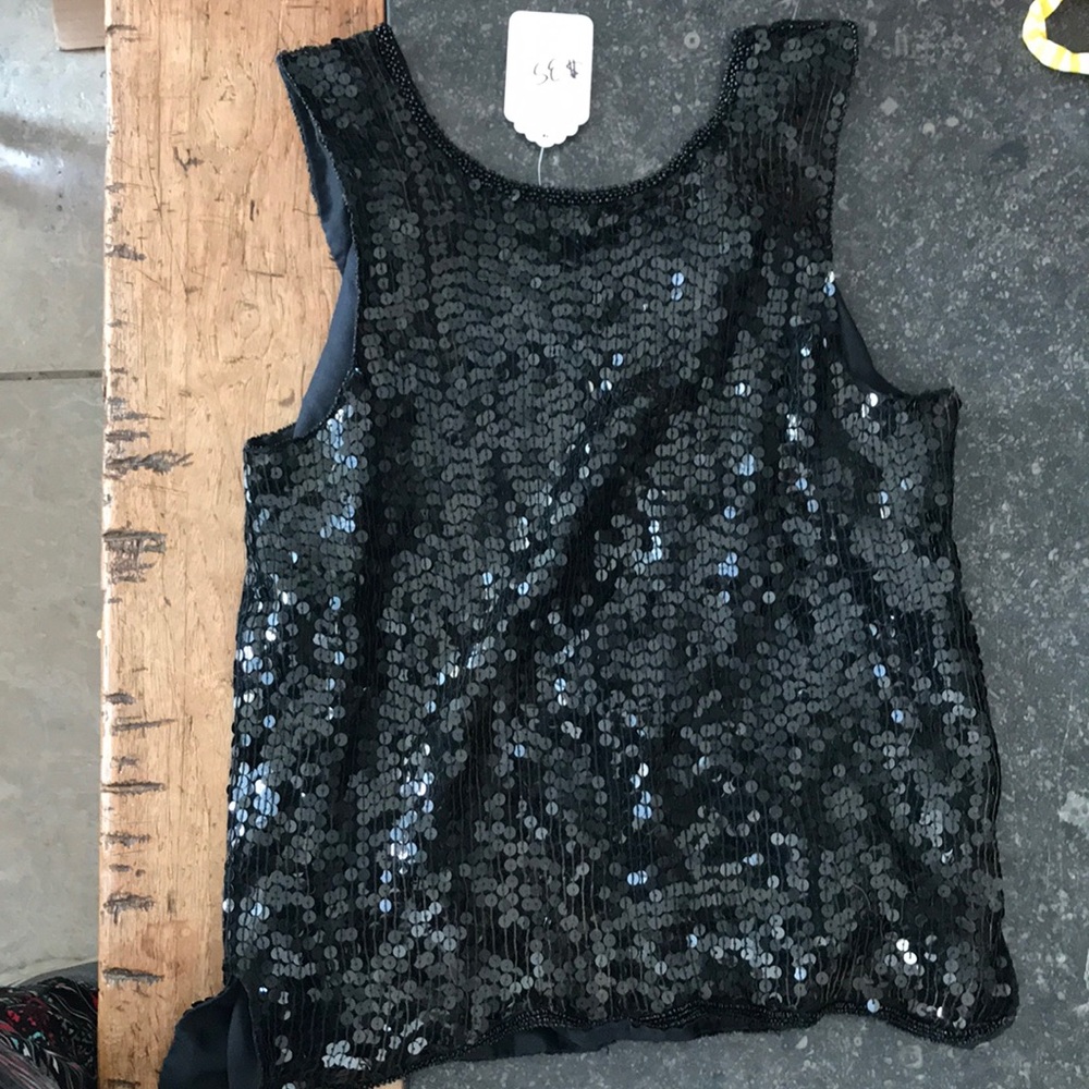 Candlelight sequins tank top